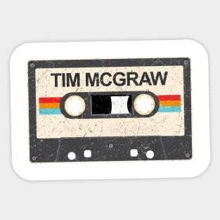 kurniamarga vintage cassette tape Tim McGraw Sticker